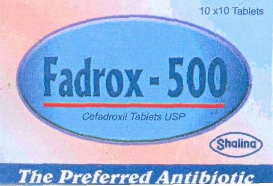 FADROX-500 CEFADROXL TABLETS USP SHALINA