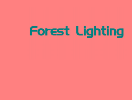 Stylized word, Forest Lighting in black and white