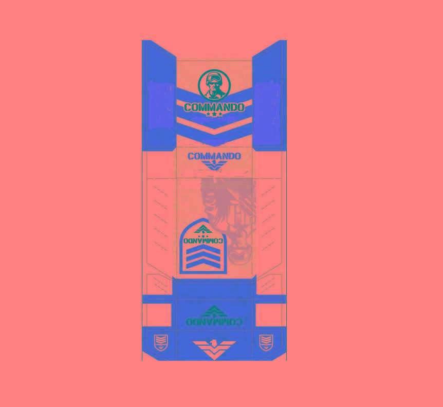 The mark consists of a label appearing on the face of a cigarette or cigar box together with the subsidiary label elements appearing on the other faces of the cigarette or cigar box.