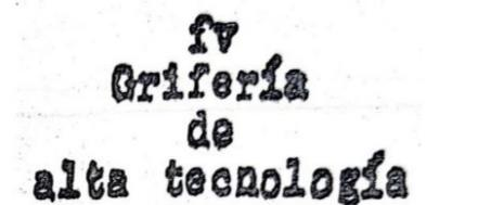 FV GRIFERIA DE ALTA TECNOLOGIA