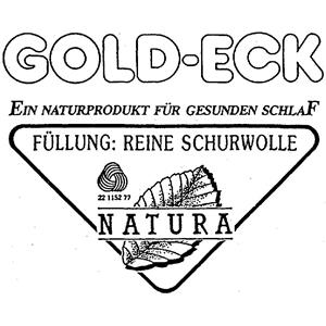 GOLD-ECK NATURA EIN NATURPRODUKT FÜR GESUNDEN SCHLAF FÜLLUNG: REINE SCHURWOLLE