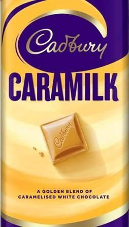 CADBURY CARAMILK A GOLDEN BLEND OF CARAMELISED WHITE CHOCOLATE