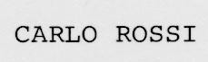 CARLO ROSSI