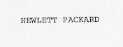 HEWLETT PACKARD