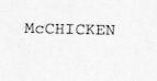 MCCHICKEN