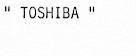 TOSHIBA