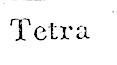 TETRA