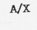 A / X