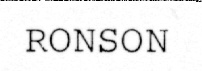 RONSON رونسون
