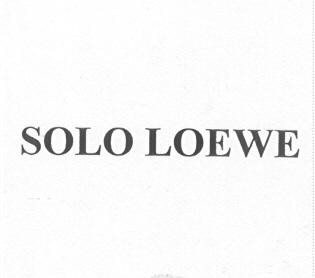 SOLO LOEWE