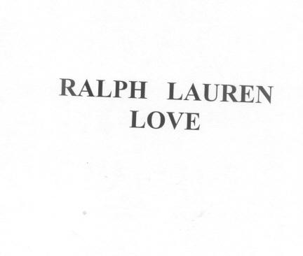 RALPH LAUREN LOVE