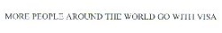 MORE PEOPLE AROUND THE WORLD GO WITH VISA مور بيبول أر اوند ذي وورلد جو وذ فيزا