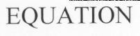 EQUATION