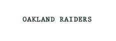 OAKLAND RAIDERS