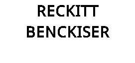 RECKITT BENCKISER