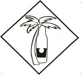 Corona bottle with palm tree device