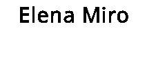 Elena Miro