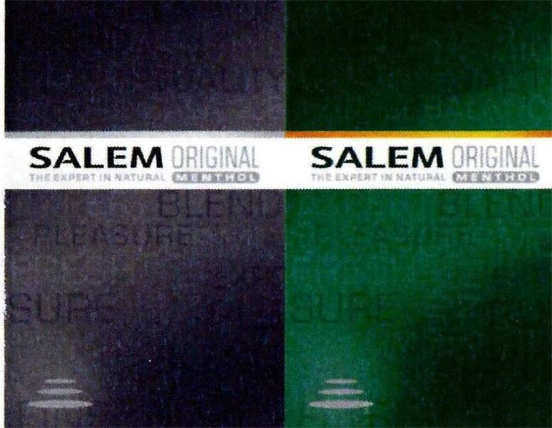 SALEM THE EXPERT IN NATURAL ORIGINAL MENTHOL