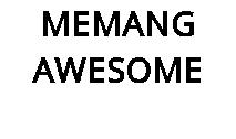 MEMANG AWESOME