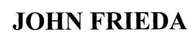 JOHN FRIEDA