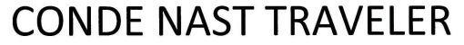 CONDE NAST TRAVELER