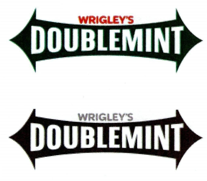 "WRIGLEY'S DOUBLEMIN" & arrow device