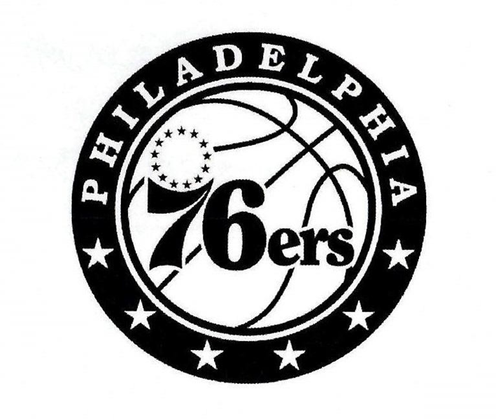 PHILADELPHIA 76ERS with Ball and Stars Design