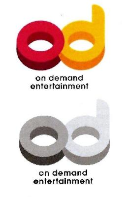 OD On Demand Entertainment logo (2 series)