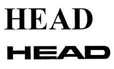 HEAD (series of two marks)