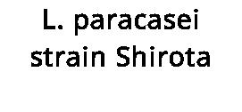 L. paracasei strain Shirota