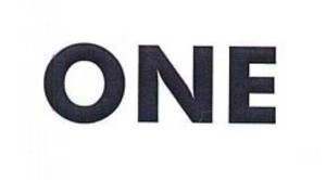 ONE