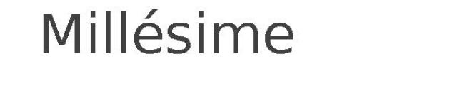 Millésime