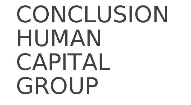 CONCLUSION HUMAN CAPITAL GROUP