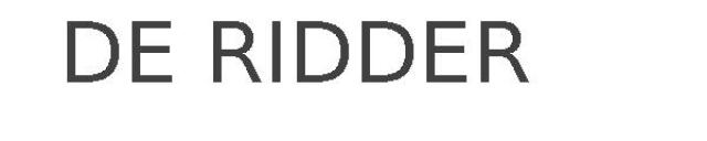DE RIDDER
