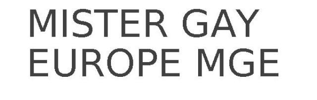 MISTER GAY EUROPE MGE