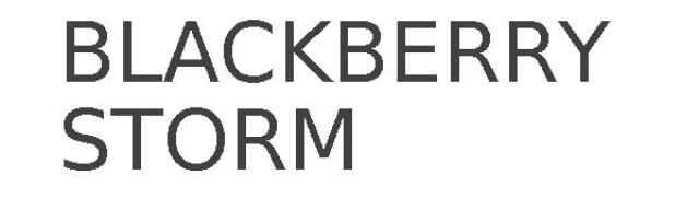 BLACKBERRY STORM