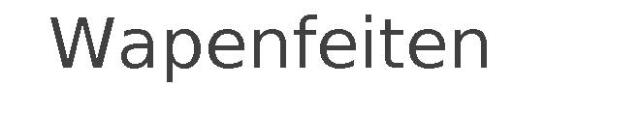 Wapenfeiten