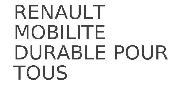 RENAULT MOBILITE DURABLE POUR TOUS