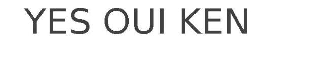 YES OUI KEN
