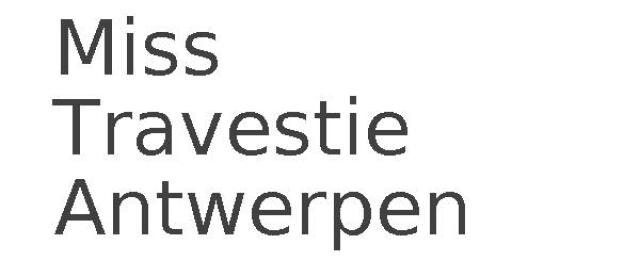 Miss Travestie Antwerpen
