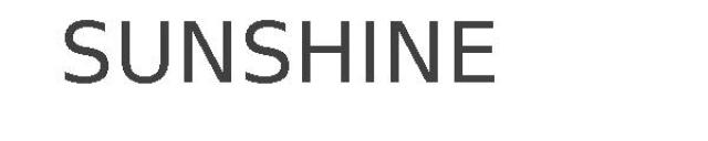 SUNSHINE