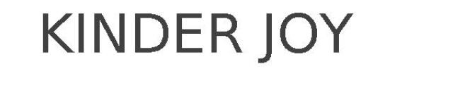 KINDER JOY