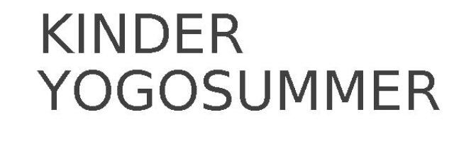 KINDER YOGOSUMMER