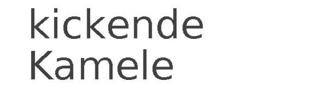 kickende Kamele