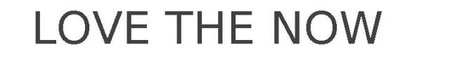 LOVE THE NOW