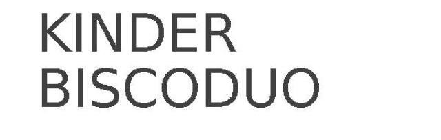 KINDER BISCODUO