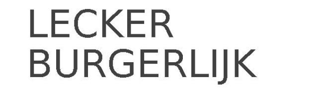 LECKER BURGERLIJK