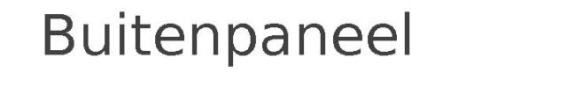 Buitenpaneel