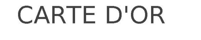 CARTE D'OR