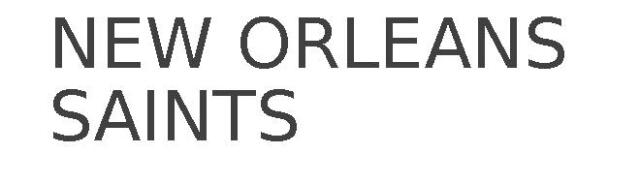NEW ORLEANS SAINTS